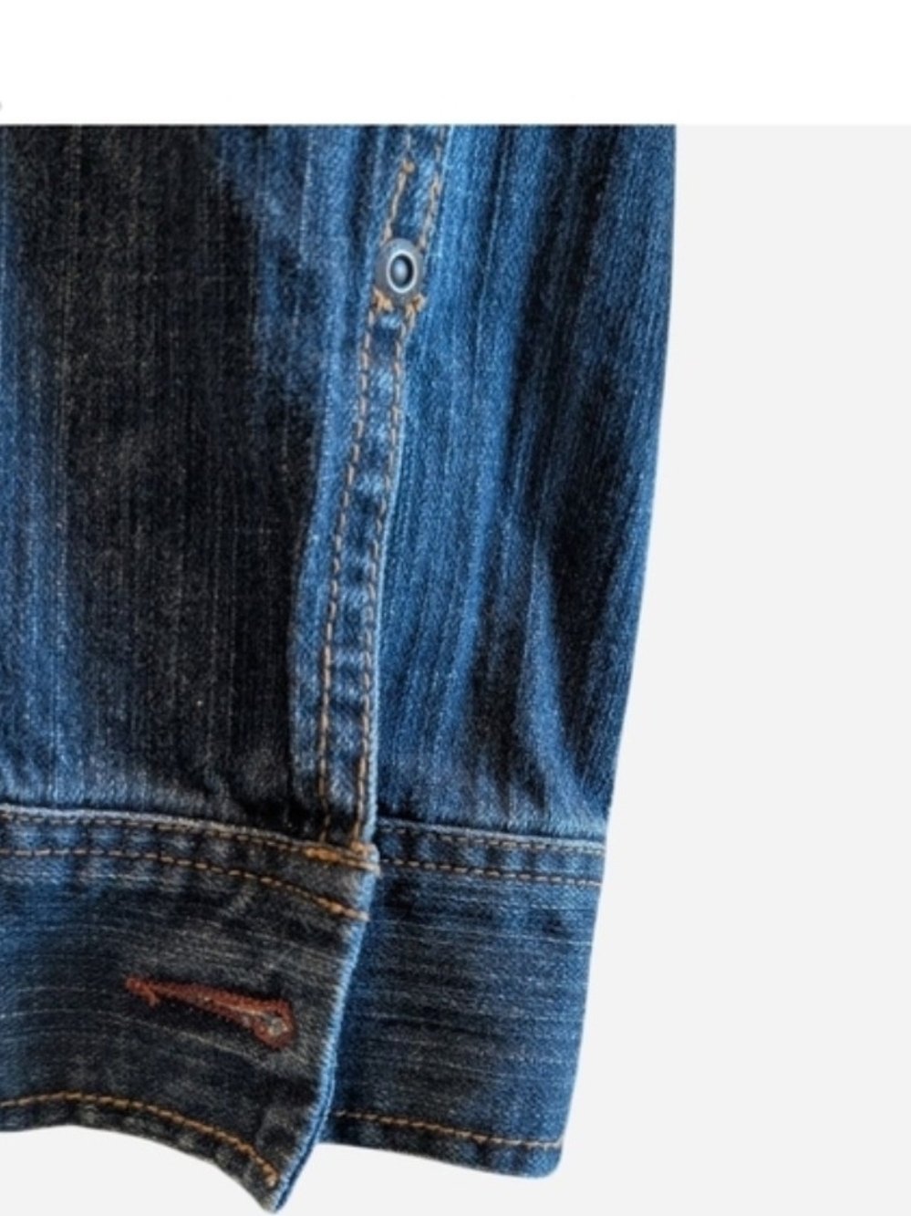 Venezia Indigo Blue Cropped Denim Jacket - Picture 6 of 7